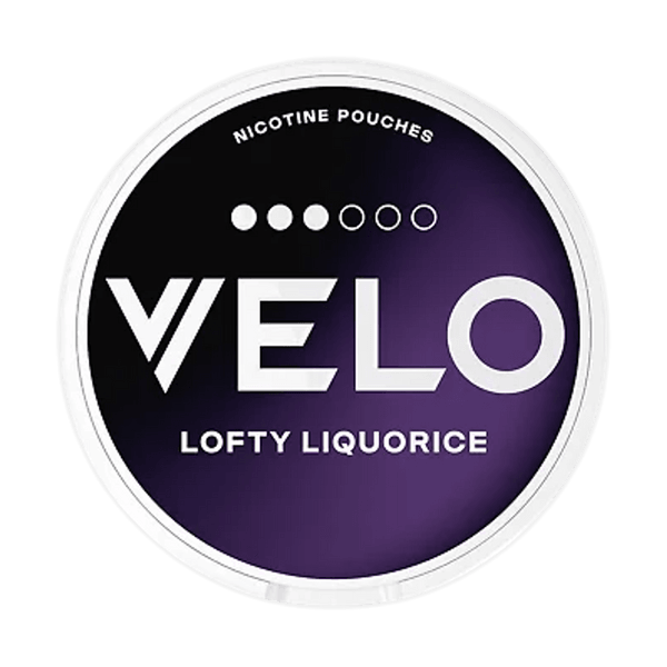 VELO Lofty Liquorice Slim nikotino maišeliai