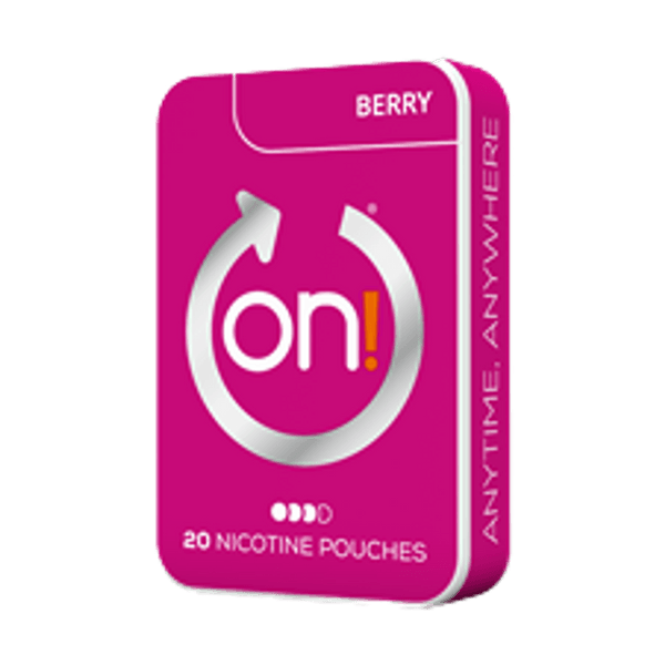 on! Berry 6mg nicotine pouches