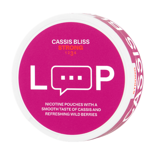 LOOP Cassis Bliss Strong nikotino maišeliai