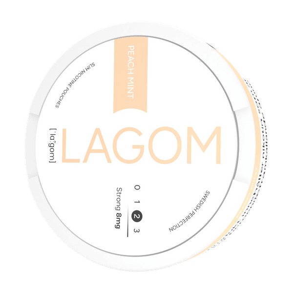 Nikotinové sáčky LAGOM Peach Mint 8mg